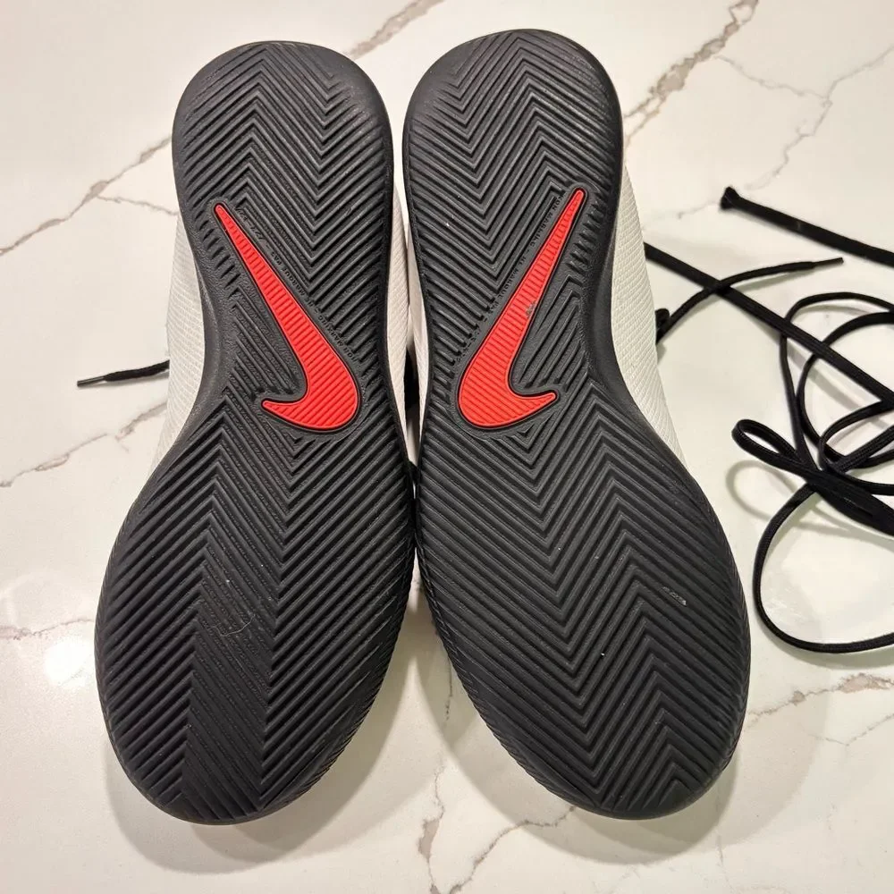 Nike Phantom | VSN Vision 2 Elite FG Crimson White Red Indoor Soccer Cleats 5.5Y